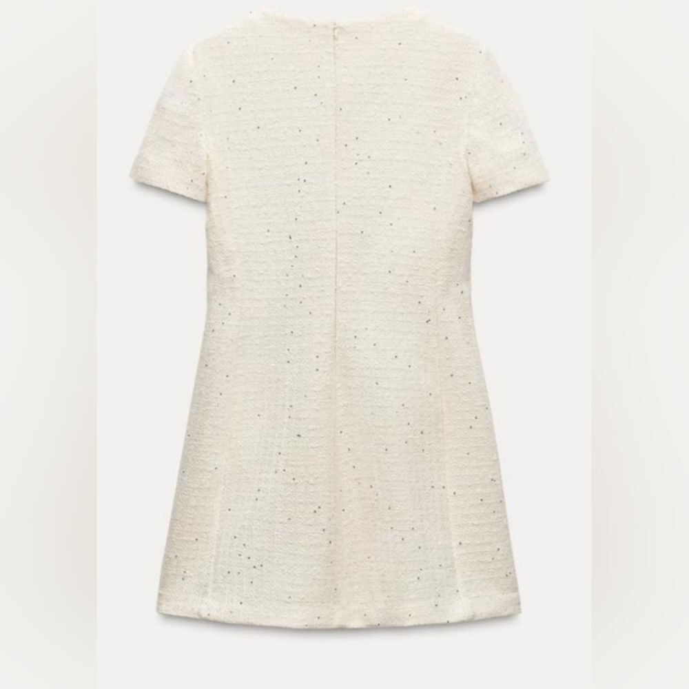 Zara Cream Mini Dress - Picture 6 of 10